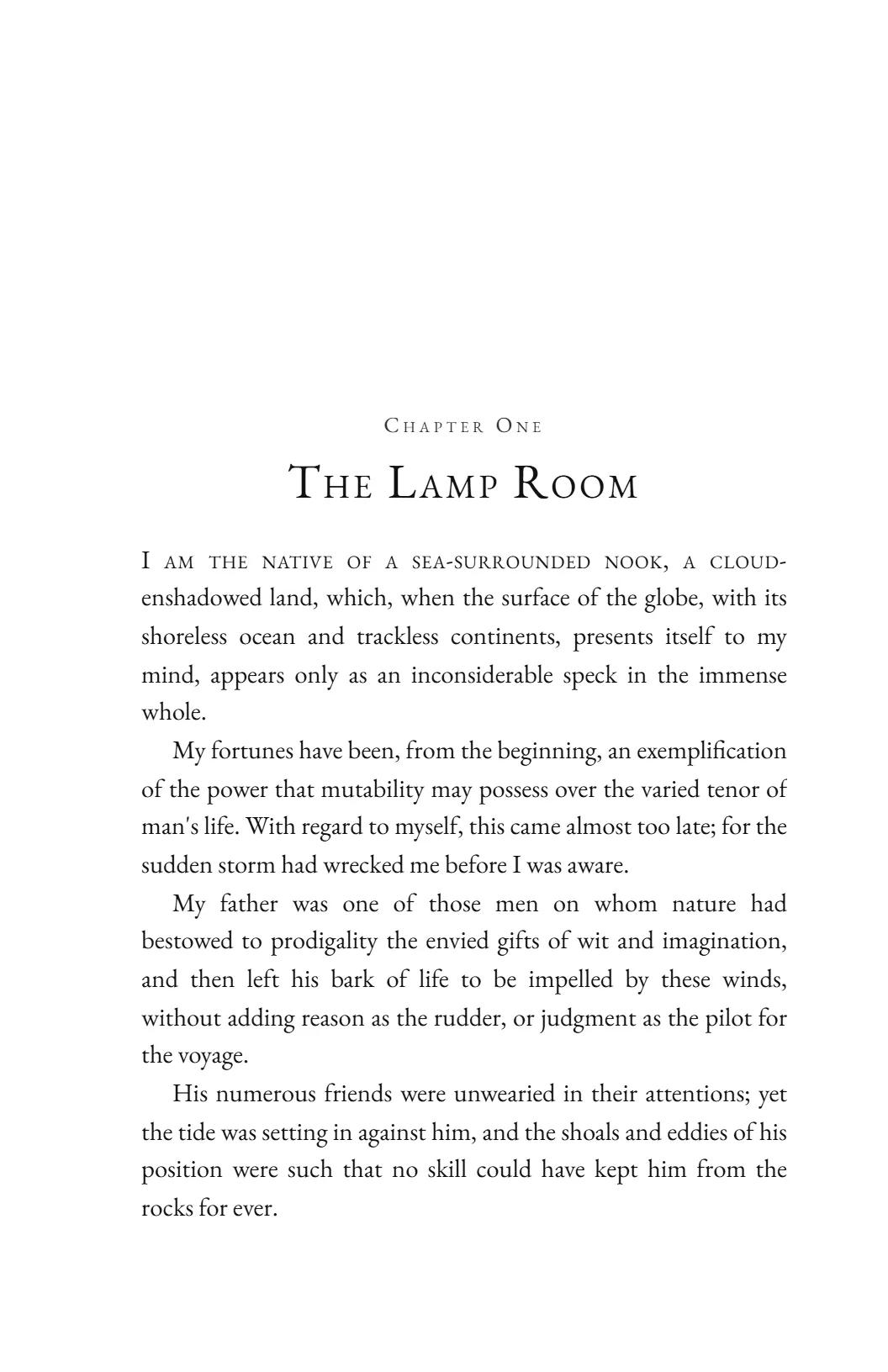 Kettle Point — A quiet old-style serif with a small-caps opener. The safe choice for a novel.
